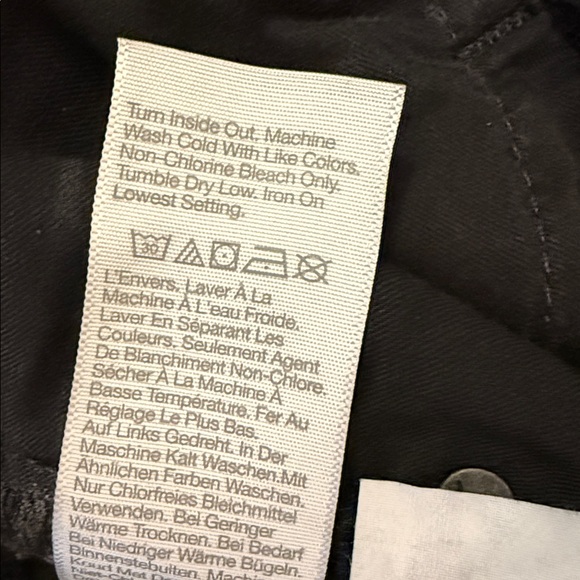 Madewell Perfect Vintage Flare Jean Black 96% Crisp Cotton Stretch 25P (26x28) - Picture 16 of 16